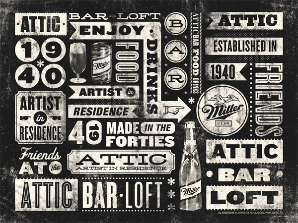 Attic Bar Loft / ID by Masif #design #quality #typography