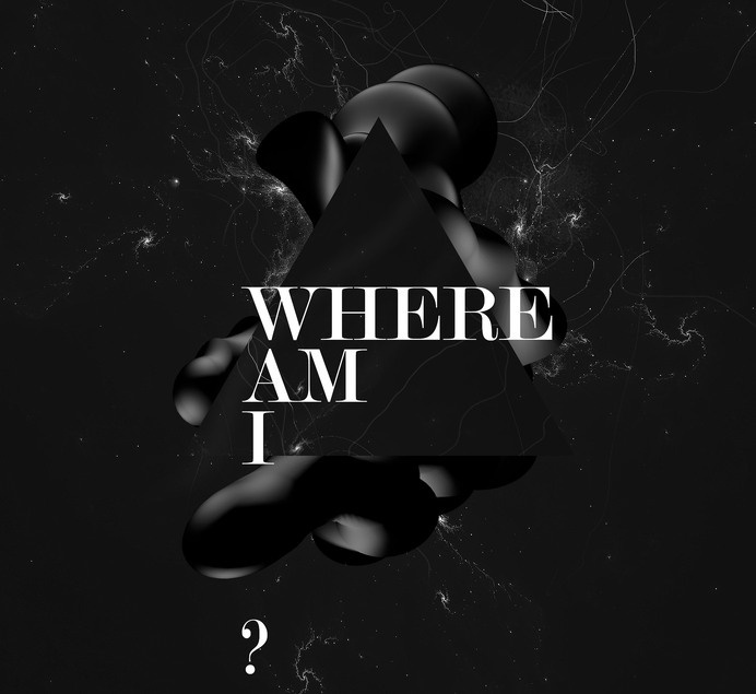 'Somewhere' by alcalay. #abstract #universe #infinity #design #black #space #digital #illustration #manipulation #art #cosmos #3d #typography