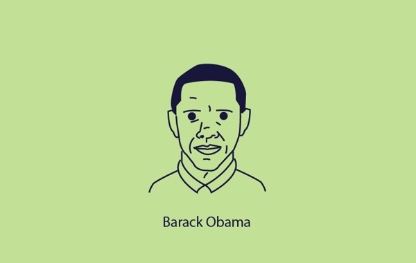 Vector Portraits Series #vector #obama #darrenhealeycom