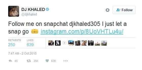 DJ Khaled Snapchat Name