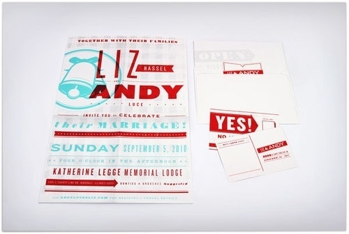 Andy & Liz Wedding Invitation - FPO: For Print Only on we heart it / visual bookmark #8166921