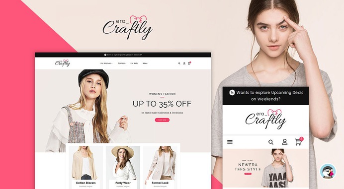 #Era #Craftly #Fashion #Apparels Store - #Prestashop #Responsive #Theme | #TemplateTrip #eCommerce #Website #Template