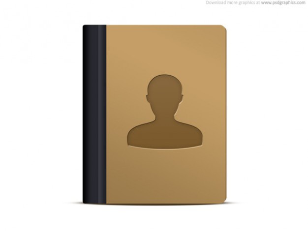 Address book icon Free Psd. See more inspiration related to Book, Icon, Office, Brown, Psd, Book icon, Address, Office icon and Horizontal on Freepik.