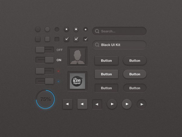 Black web elements with input box and login Free Psd. See more inspiration related to Texture, Box, Black, Web, Elements, Psd, Login, Web elements, Material, Interface, Horizontal, Input, Matte, Psd material and Interface elements on Freepik.