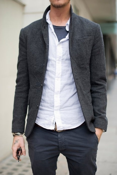 Andy Tomlinson — Senior Designer at Bite #jacket #tattoo #fashion #man #tweed #style