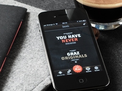 Dribbble - Graz Secrets App by Tobias van Schneider ▲▲▲ #awesome