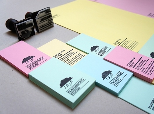 lovely stationery playground studio1 #letterhead #identity #branding #stationery