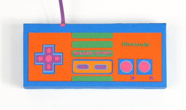 Back to Basics #controller #retro #snes #papercraft #paper #neon