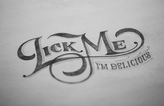 Lick-Me-Sketch2.jpg (JPEG Image, 600 × 390 pixels) #type #design #lettering #typography