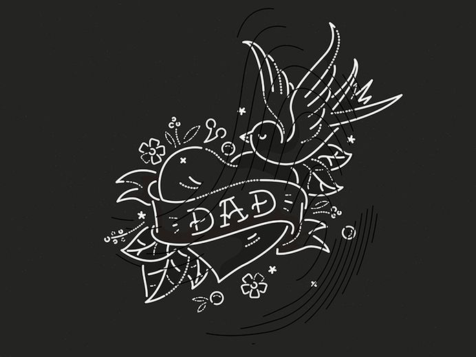 Dad dribbble
