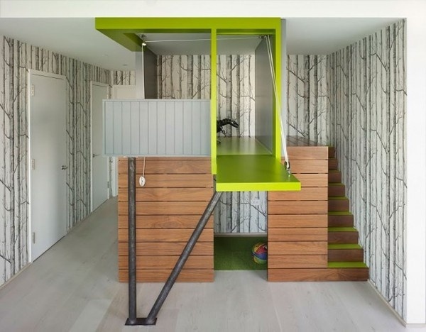 Kids play house modern style #interior #painting #art #kids #apartment #room