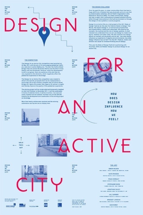 Design for an Active City | COÃ–P #poster