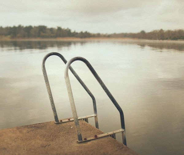 Ladder #ocean #photo #retro #calm #sea #ladder