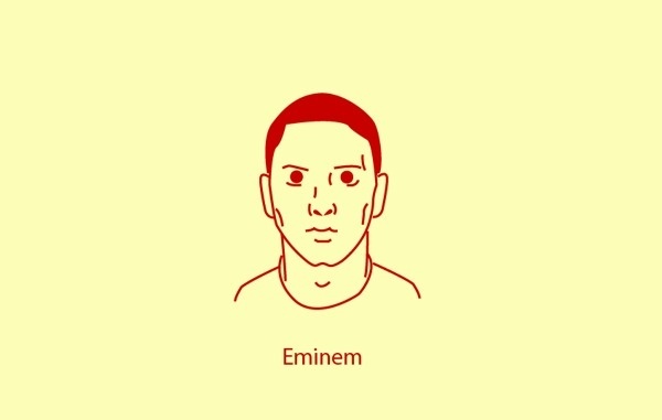 Vector Portraits Series #eminem #vector #darrenhealeycom