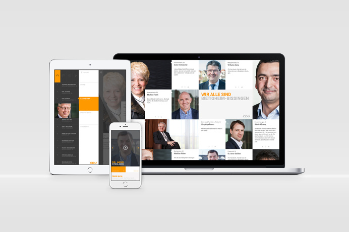 CDU Bietigheim-Bissingen — Südsolutions Political Campaign, Website, Design, Layout, Digital, Web