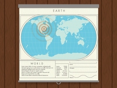 Dribbble - geolocator. by linda eliasen #gps #dribbble #world #map #locator