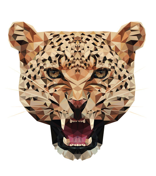 CHEETAH — Geometric vector animals #vector #geometric #cheetah #animals