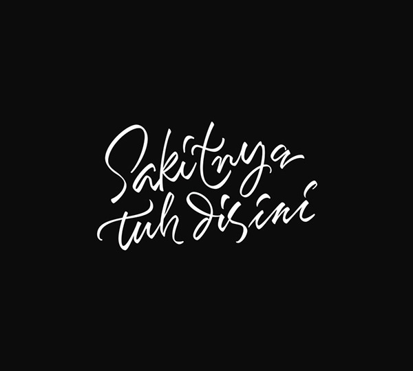 Simple Hand Lettering Font Design By Artimasa Studio #lettering #typography font