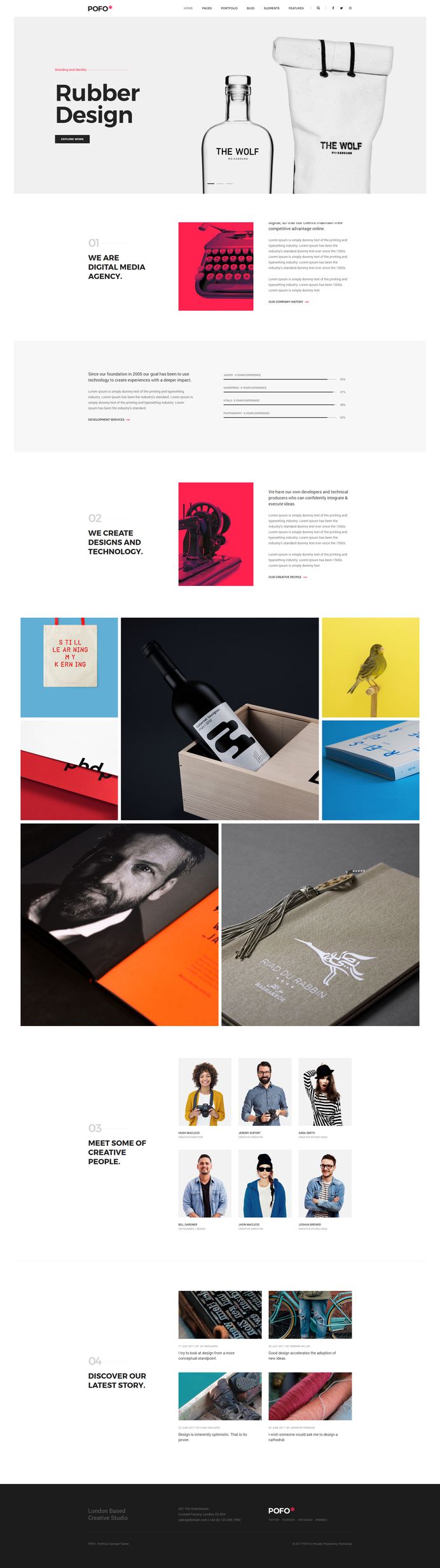 Pofo - #Creative #Portfolio and #Blog #WordPress Theme for #Branding #Agency by #ThemeZaa