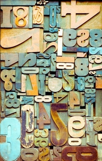 Typeverything.com - Weathered Beach Numbers. ... - Typeverything #numbers #type