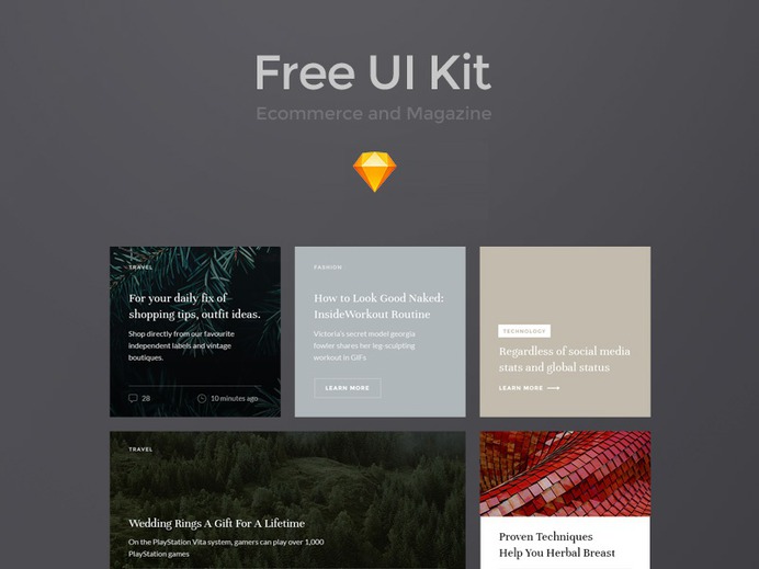 Free UI Kit for Sketch