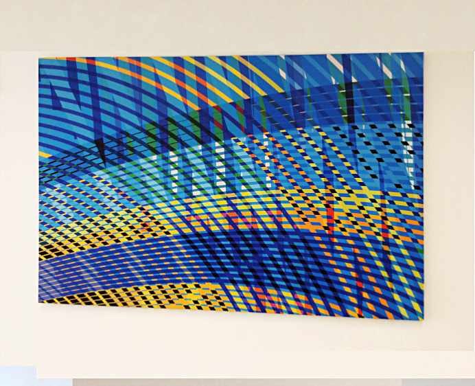 Arcs III 9'x6' #LA art #geometry #geometric #lobby art