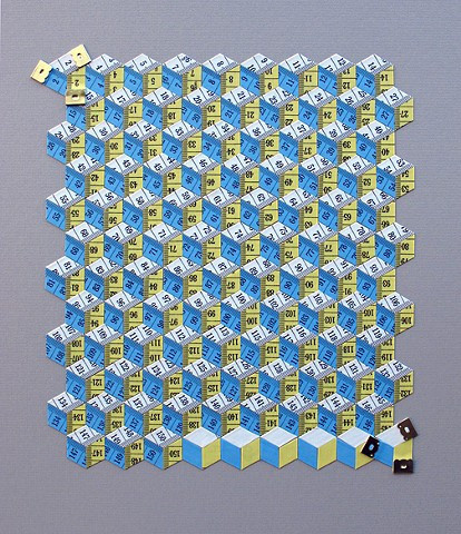 Metric System (blue, yellow and white) #patterns