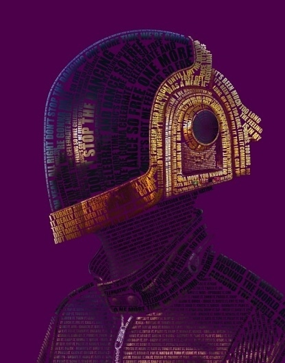 30 Artworks Inspired by Daft Punk | Cuded #daft #illustration #punk #typography