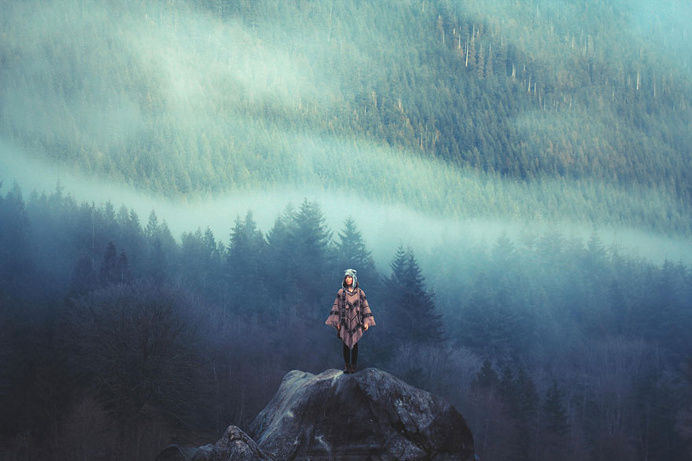 Tiny Humans Lost in The Majesty of Nature