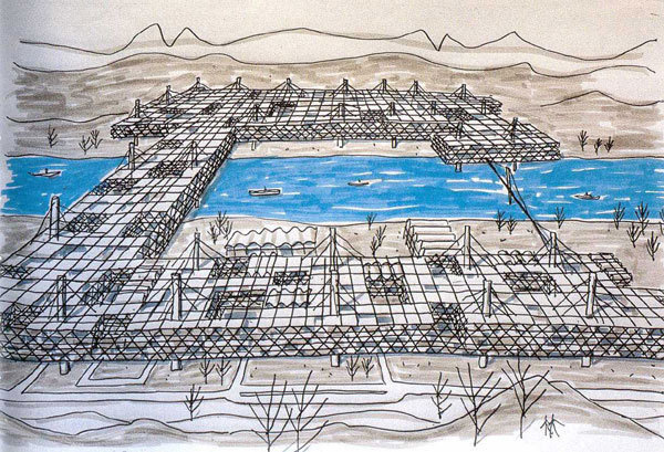 Yona Friedman - Spatial City - 1960 #urban