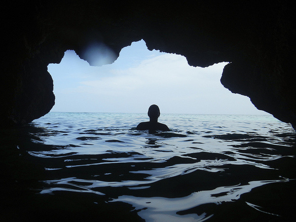 Flickr Finds No. 33 #ocean #water #perspective #cave #silhouette #swim #cool