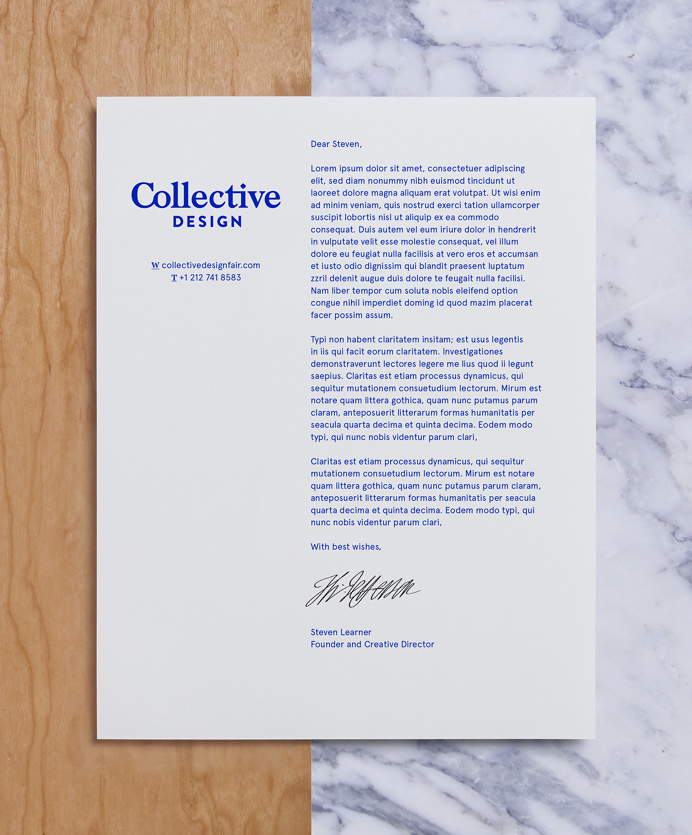 Collective Design by Mother Design #graphic design #branding #stationary #letterhead