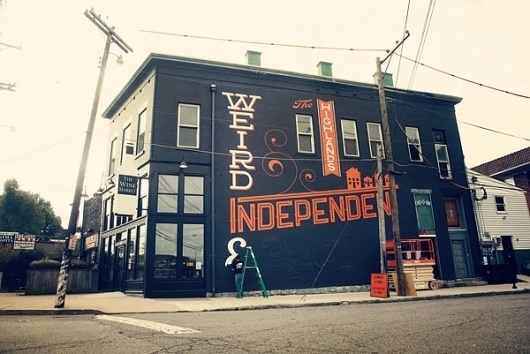 Bryan_Patrick_Todd_Mural_F.jpg (JPEG Image, 600×401 pixels) #white #typography #orange #black #architecutre #neon