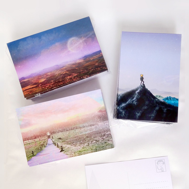 Poscard designs mixing illustration and photomanipulation #illustration #Print #Postcard #photo #landscape