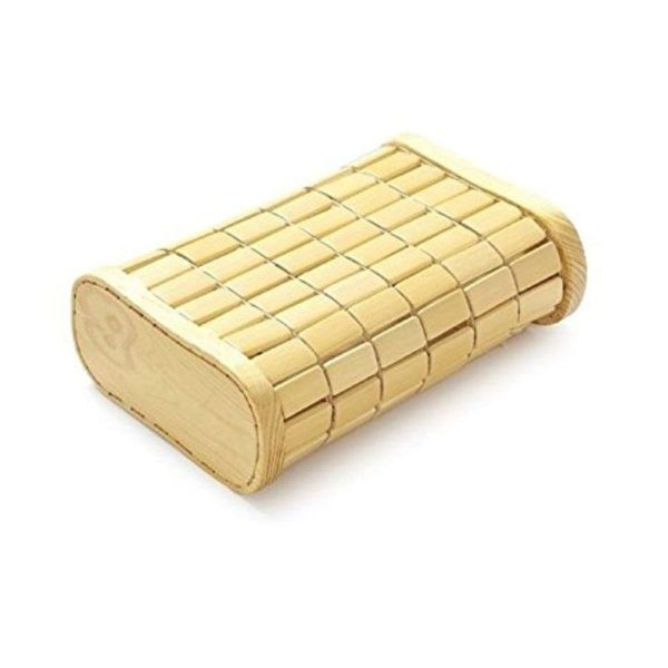 Bamboo Block Pillow This Bamboo Block Pillow is a traditional, all-natural and eco-friendly pillow that provides support for your head and neck. It is ergonomically-sized to fit your neck comfortably. It is breathable and cooling especially in warm, summer months.