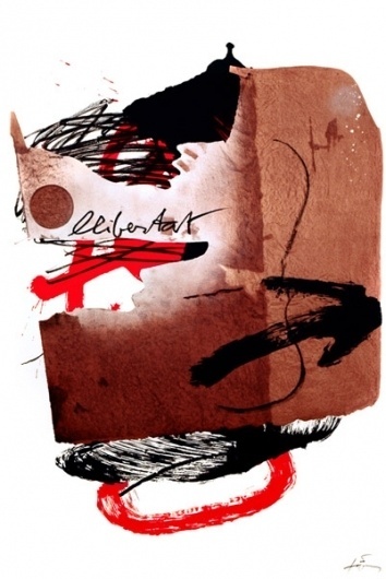 Tapies_Llibertat5_CC.jpg 401×600 pixels #tpies #antoni #spanish #1988 #painting #art #libertat