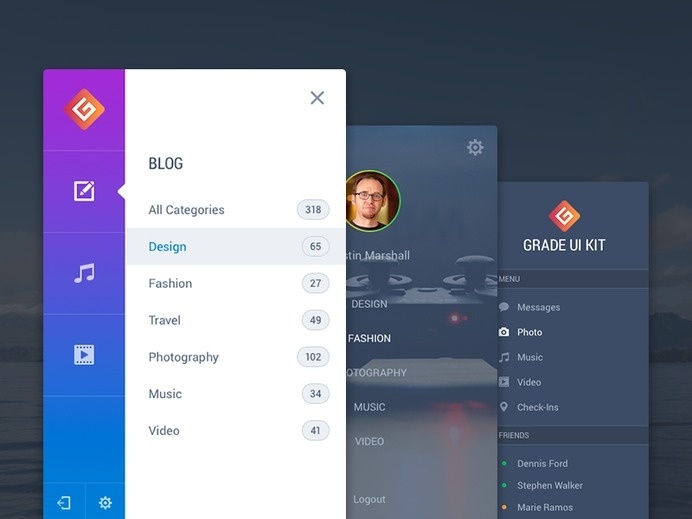 modern minimal UI