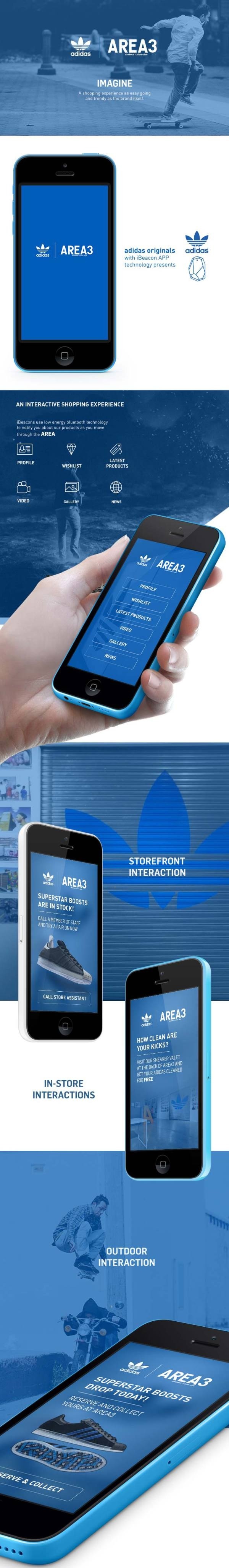 Adidas iBeacon App by Jana de Klerk