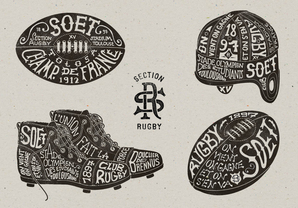 http://www.bmddesign.fr/stade_toulousain/section_rugby10.jpg #rugby #lettering #illustration #type #hand