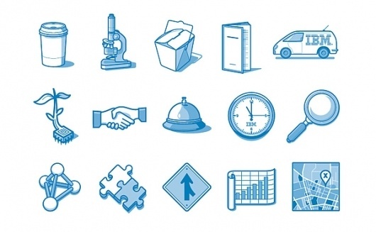 IBM icons on the Behance Network #icons