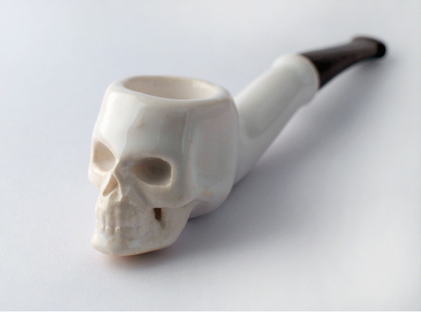 Skull Pipe #skull #ceramic #pipe
