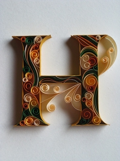 paper+ typography on the Behance Network #letters #paper #typography