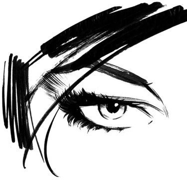 Woman_eye.0.jpg 375×360 pixels #illustration