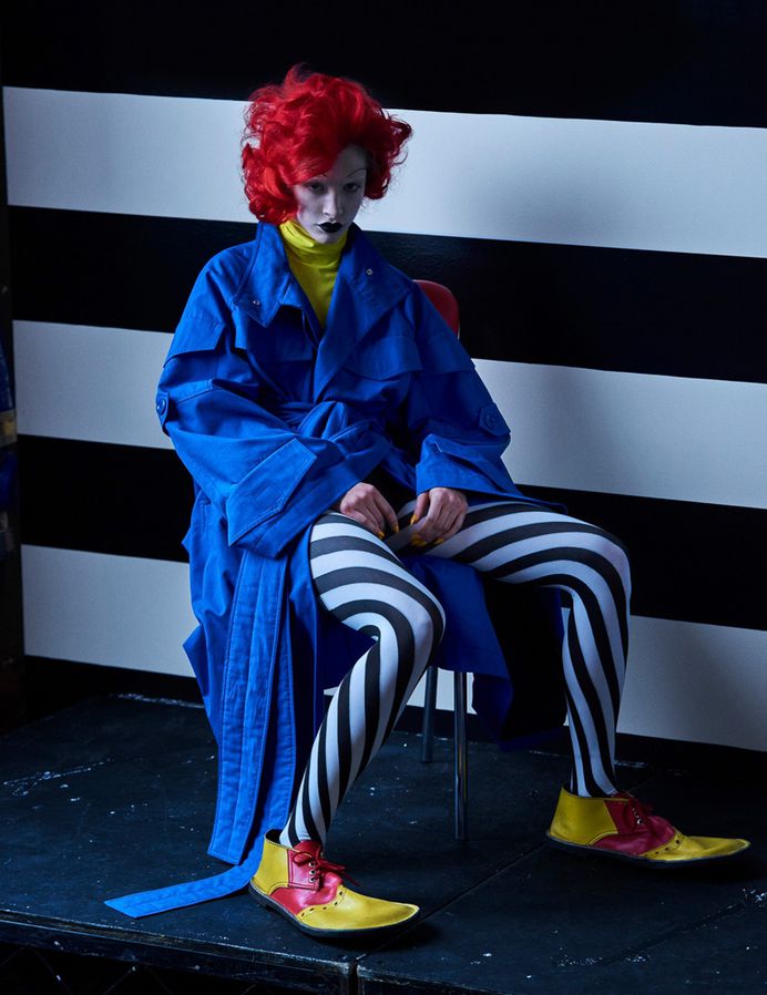 Supplement Magazine Spring Summer 2017 Lera Abova by Mariano Vivanco - Fashion Editorials clown