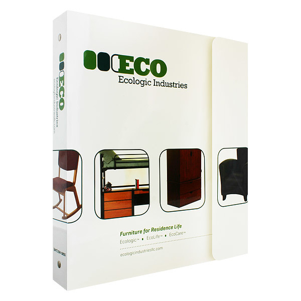 2 Pocket Portfolio Flap 3 Ring Binder for Ecologic Industries