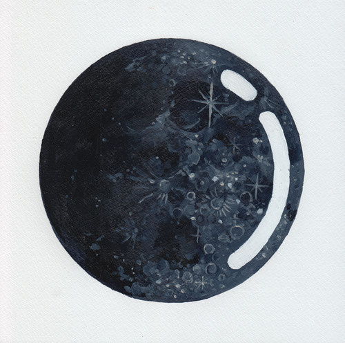 radhinal, just now #lunar #pattern #experimental #illustration #triangle #art #painting #moon