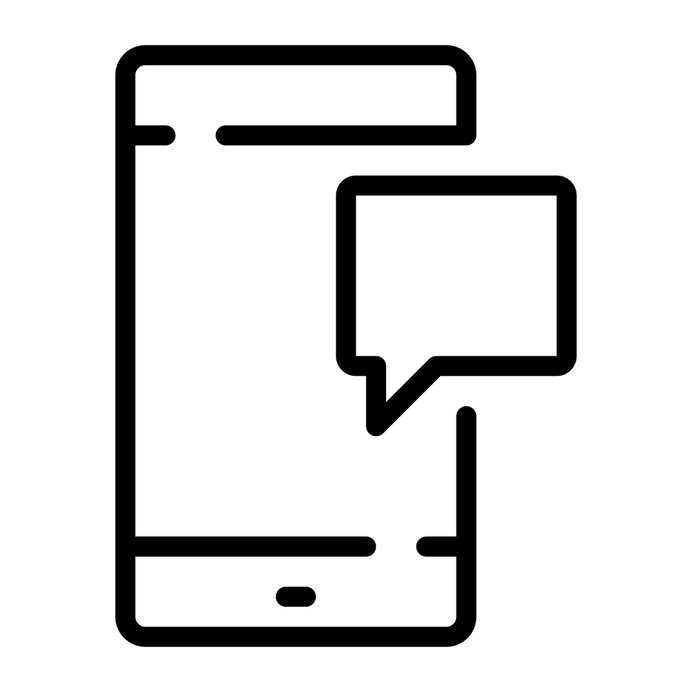 See more icon inspiration related to chat, touch screen, electronics, mobile phone, communications, smartphone, cellphone, iphone and technology on Flaticon.