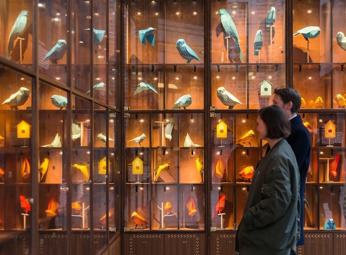 The Paper Aviary lands in St James's Market with over 100 multicoloured tropical birds | Creative Boom