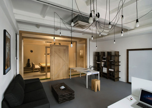THE FRESH COLLECTIVE #white #black #glass #wood #lamps #hanging #grey