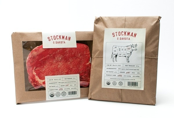 Packaging example #716: Stockman #packaging #label #meat